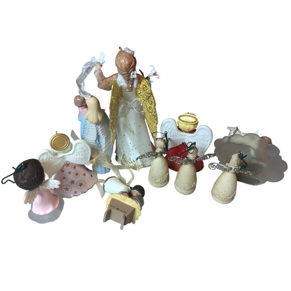 Hallmark Beautiful Angels Lot of 10. Vintage +1990-2021.